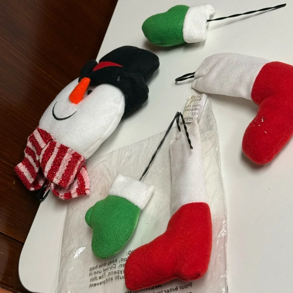 Snowman 5 Piece Christmas Wreath Decor Picks Kit